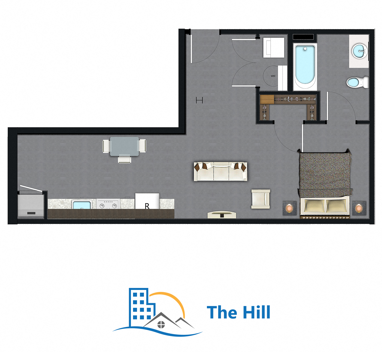 a floor plan of the hill